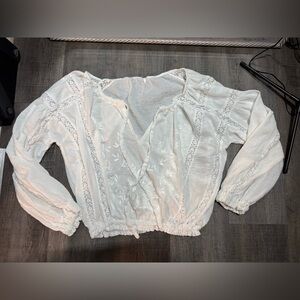 Free people white blouse